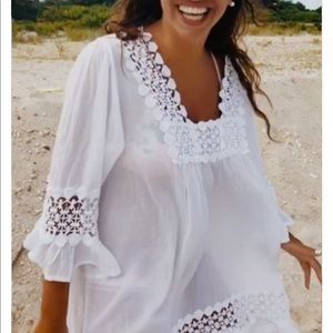 White beach coverup